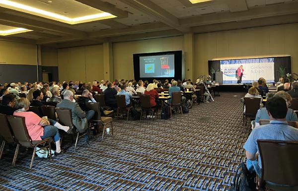 Marilyn Sherman’s keynote address focused on encouraging delegates to leave their comfort zone so as to be open to new opportunities.