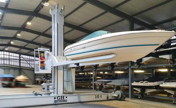 Drysta and GH Cranes worked together on their first European drystack project at Port Corsier in Geneva, Switzerland.