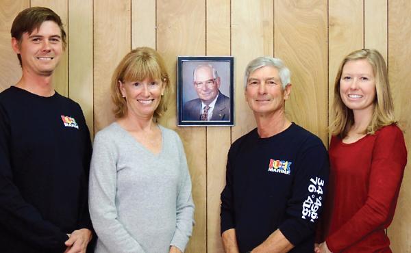 Carl Bock Jr.’s son Kenny and his wife Nancy, and grandchildren Alex Bock and Carlee Robbins, head up Bock Marine.